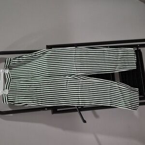 Green Striped Pants
